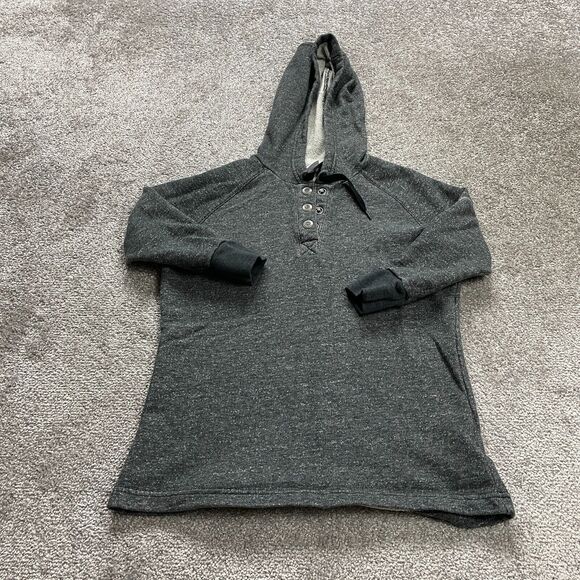 Columbia Hoodie Sweatshirt Womens XS Gray Button Up 3/4 Sleeves Outdoor Casual - Picture 1 of 12